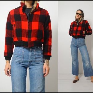 Woolrich Buffalo Plaid Vintage Bomber Jacket